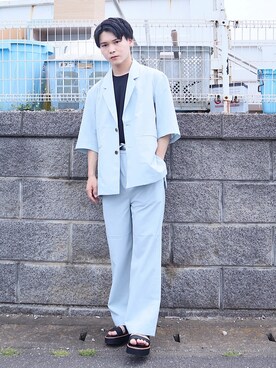 「f4f」｜Tsubasaさん（メンズ・171cm）の夏コーディネート