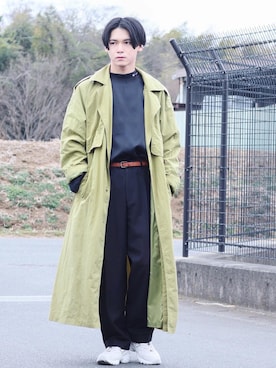 「CINOH（チノ）のアイテム（アクセサリー）」を使った、Tsubasaさん（メンズ・171cm）の冬コーディネート