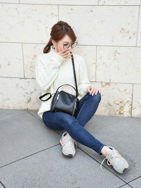 「PLAIN CLOTHING（プレーンクロージング）のアイテム」を使った、chikaさん（レディース・153cm）の冬コーディネート