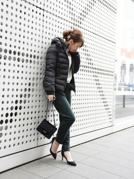 「PLAIN CLOTHING（プレーンクロージング）のアイテム（パンプス）」を使った、chikaさん（レディース・153cm）の春コーディネート
