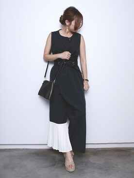 「PLAIN CLOTHING（プレーンクロージング）のアイテム（アクセサリー）」を使った、chikaさん（レディース・153cm）の夏コーディネート