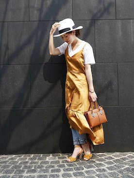 「PLAIN CLOTHING（プレーンクロージング）のアイテム」を使った、chikaさん（レディース・153cm）の夏コーディネート