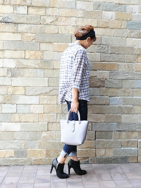 「PLAIN CLOTHING（プレーンクロージング）のアイテム」を使った、chikaさん（レディース・153cm）の夏コーディネート