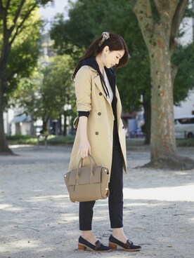 「PLAIN CLOTHING（プレーンクロージング）の【SALE!!】【ZOZOTOWN人気ランキング 1位獲得】シーズンレス2WAYフラップハンドバッグ/ショルダーバッグ（ショルダーバッグ）」を使った、chikaさん（レディース・153cm）の秋コーディネート