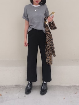 「CIEL（シエル）のアイテム」を使った、苗苗水さん（レディース・158cm）の秋コーディネート