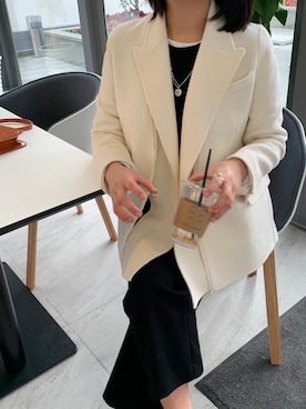 「CIEL（シエル）のアイテム」を使った、苗苗水さん（レディース・158cm）の秋コーディネート