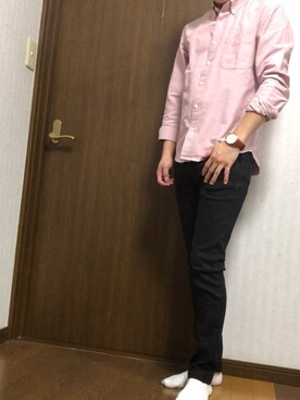 「ORIGINAL GRAIN（オリジナルグレイン）のアイテム（アナログ腕時計）」を使った、なっしーさん（メンズ・162cm）の秋コーディネート