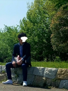 「森野帆布（モリノハンプ）のアイテム」を使った、massaさん（メンズ・166cm）の春コーディネート