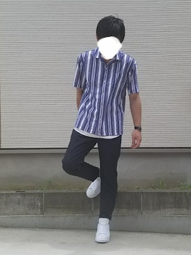 「スタンスミス」｜massaさん（メンズ・166cm）の夏コーディネート