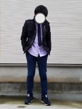 「Daniel Wellington」｜「アイテム（ブルゾン）」を使った、massaさん（メンズ・166cm）の冬コーディネート