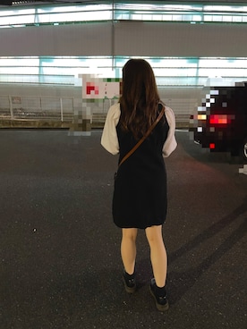 「chocomee（チョコミー）のアイテム（ショルダーバッグ）」を使った、ayakaさん（レディース・155cm）の秋コーディネート