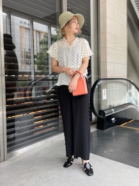 「ARRUM（アールム）のアイテム（サンダル）」を使った、多田とも美さん（レディース・166cm）の春コーディネート