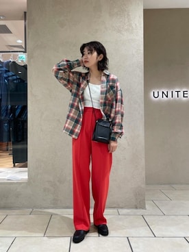 多田とも美さん（レディース・166cm）の秋コーディネート