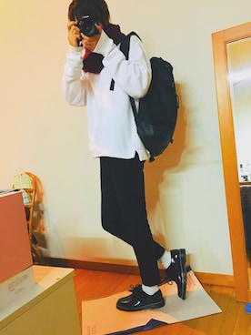 「プチプラミックス」｜OK&Tさん（メンズ・180cm）の秋コーディネート