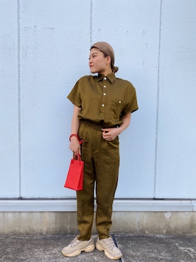 「Aeta（アエタ）のアイテム」を使った、結女さん（レディース・157cm）の春コーディネート