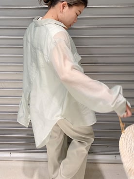 「FEMMENT（ファモン）のアイテム」を使った、結女さん（レディース・157cm）の夏コーディネート