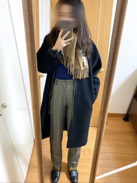 「くつした」｜「アイテム（その他アウター）」を使った、chacoronさん（レディース・158cm）の冬コーディネート