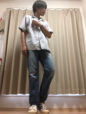 「アイテム（シャツ/ブラウス）」を使った、taka4さん（メンズ・183cm）の夏コーディネート