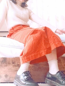 「秋のマイ旬スタイル」｜「アイテム（キャスケット）」を使った、Mさん（レディース・150cm）の秋コーディネート