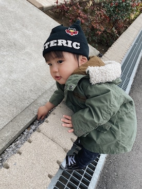 HYSTERIC MINIのニットキャップ/ビーニーを使った人気ファッション 