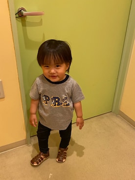 「息子コーデ」｜「アイテム（レッグウェア）」を使った、ruirui2019さん（キッズ・80cm）の夏コーディネート