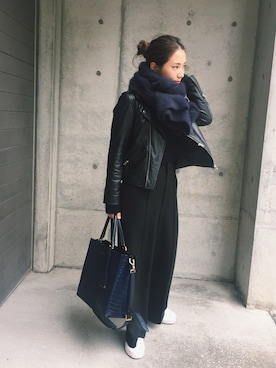 伊地知朋子さん(レディース・153cm)の冬コーディネート