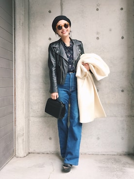 伊地知朋子さん(レディース・153cm)の冬コーディネート