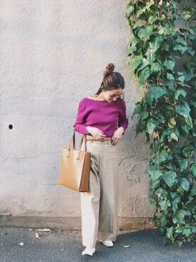 伊地知朋子さん（レディース・153cm）の春コーディネート