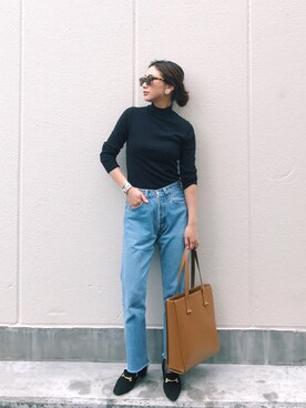 「Illesteva（イレステーバ）のアイテム」を使った、伊地知朋子さん（レディース・153cm）の春コーディネート