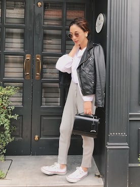 伊地知朋子さん(レディース・153cm)の春コーディネート