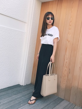 伊地知朋子さん(レディース・153cm)の春コーディネート