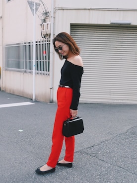 伊地知朋子さん(レディース・153cm)の秋コーディネート