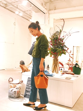 「MEER.」｜伊地知朋子さん（レディース・153cm）の秋コーディネート
