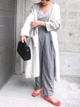 「The Fifth Label（ザ・フィフス・レーベル）のアイテム」を使った、伊地知朋子さん（レディース・153cm）の秋コーディネート