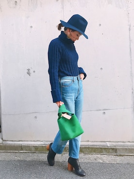 伊地知朋子さん(レディース・153cm)の秋コーディネート