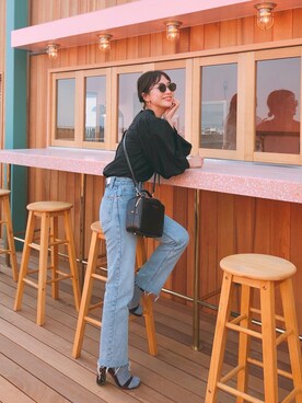 伊地知朋子さん（レディース・153cm）の春コーディネート
