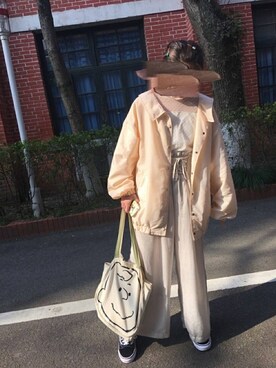 電波ルルさん（レディース・158cm）の春コーディネート