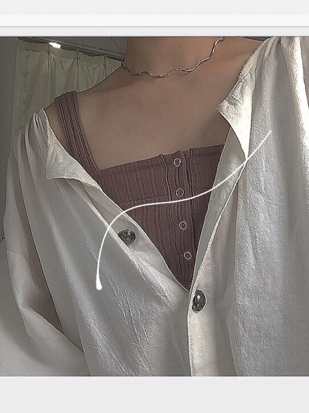 「おしゃれさんと繋がりたい、秋、低身長、ootd、今日のコーデ、私服、お洒落さんとつながりたい、Kastane、omekashi」｜「Omekashiのリブヘンリーキャミ（Tシャツ/カットソー、ブラウン系）」を使った、電波ルルさん（レディース・158cm）の秋コーディネートの1枚目の写真