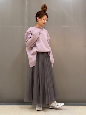 「Furryrate（ファーリーレート）のアイテム」を使った、MEGさん（レディース・160cm）の冬コーディネート