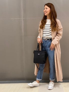 「MEI（メイ）のアイテム」を使った、MEGさん（レディース・160cm）の冬コーディネート