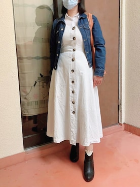 「GUコーデ」｜「アイテム（レインシューズ）」を使った、tsubasa harada    さん（レディース・151cm）の秋コーディネート