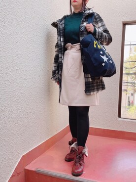 「ATSUGI（アツギ）のアイテム」を使った、tsubasa harada    さん（レディース・151cm）の冬コーディネート