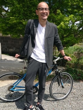 「MR HEARTS（ミスターハーツ）のアイテム」を使った、ケムマキさん（メンズ・177cm）の春コーディネート