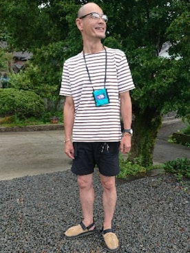 「MR HEARTS（ミスターハーツ）のアイテム」を使った、ケムマキさん（メンズ・177cm）の夏コーディネート