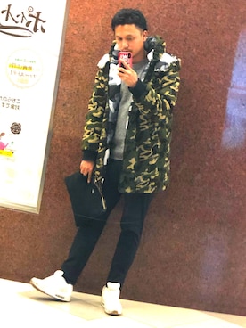 「Levi's（リーバイス）のアイテム（ダウンジャケット/コート）」を使った、Jestさん（メンズ・181cm）の冬コーディネート
