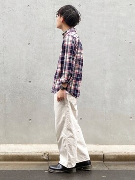 yukkii_使用「ユニクロ（ワイドフィットカーブジーンズ）」的時尚穿搭