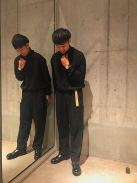 「johnbull」｜「アイテム（アナログ腕時計）」を使った、ふゆきさん（メンズ・171cm）の秋コーディネート
