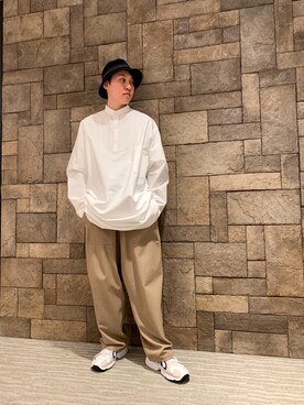 「Super Duper（スーパーデューパー）のアイテム（帽子）」を使った、ふゆきさん（メンズ・171cm）の春コーディネート
