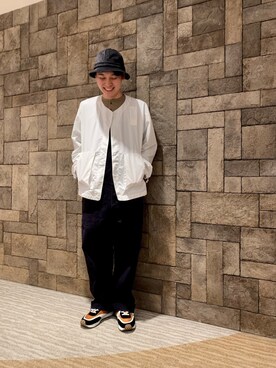 「Johnbull Private labo（ジョンブルプライベートラボ）のアイテム（ブルゾン）」を使った、ふゆきさん（メンズ・171cm）の春コーディネート