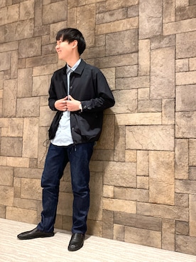 「Johnbull Private labo（ジョンブルプライベートラボ）のアイテム（ブルゾン）」を使った、ふゆきさん（メンズ・171cm）の春コーディネート